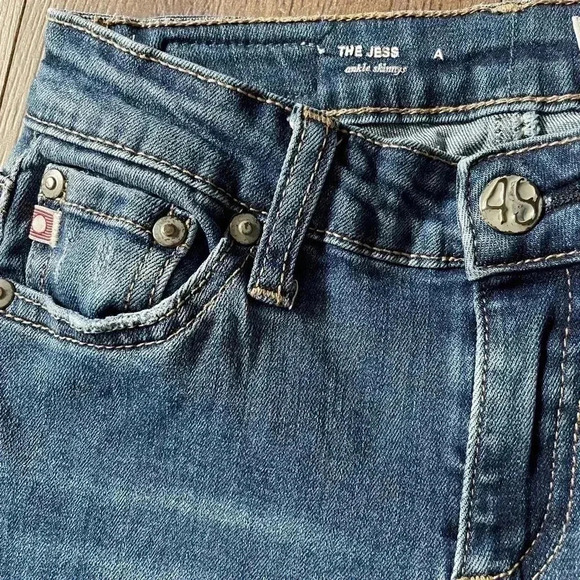 Kids AG The Jessica ankle skinny,cropped asymmetrical raw-edge hems Jeans Size12 - Picture 5 of 6